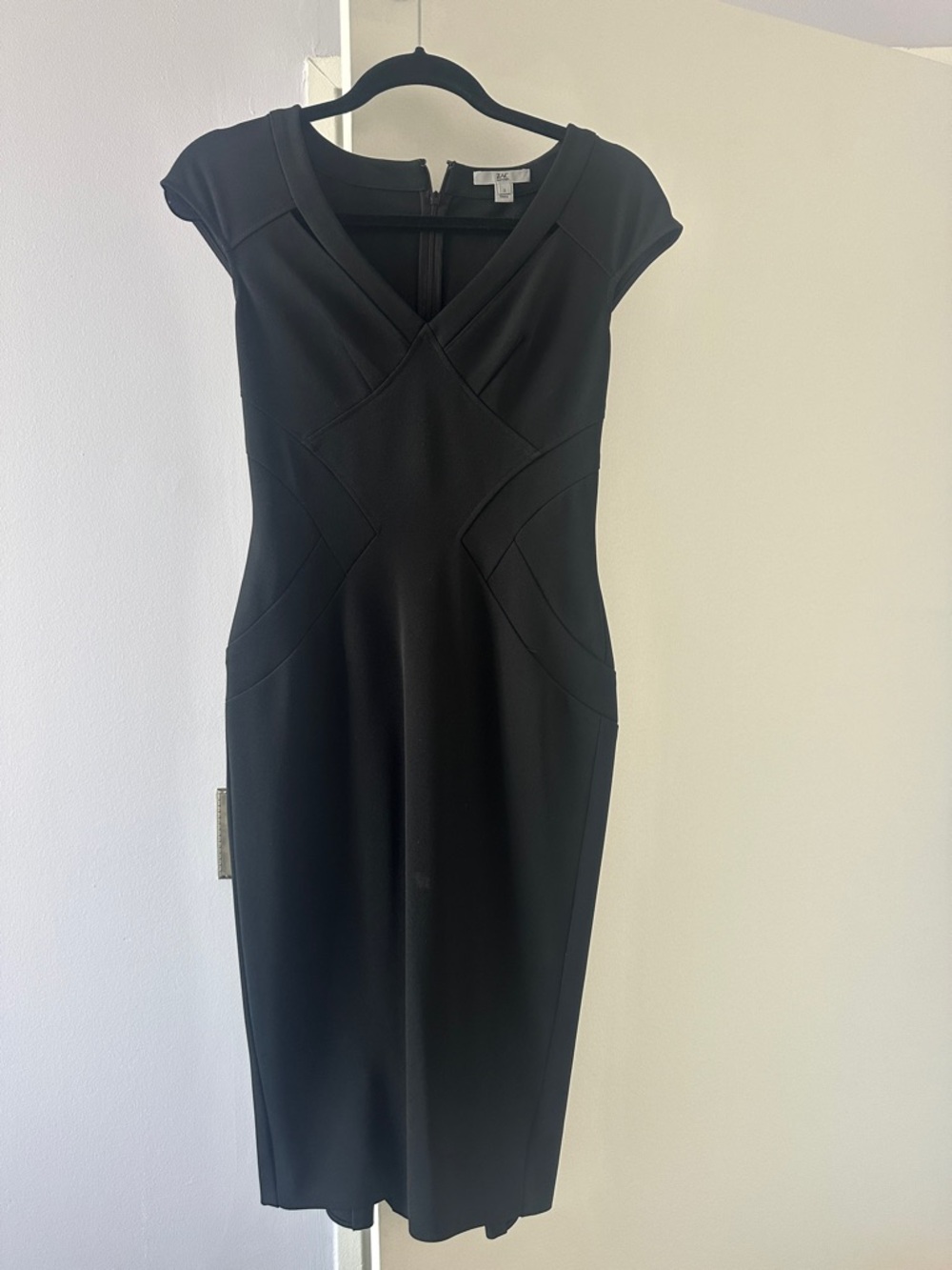 ZAC Zac Posen Black Midi Sheath Dress